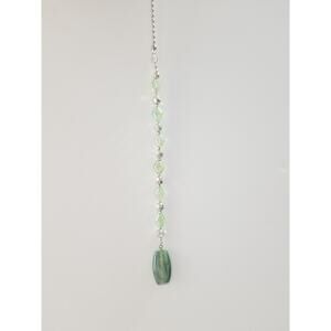 green stones decorative ceiling fan/light chain pull combine shipping f6